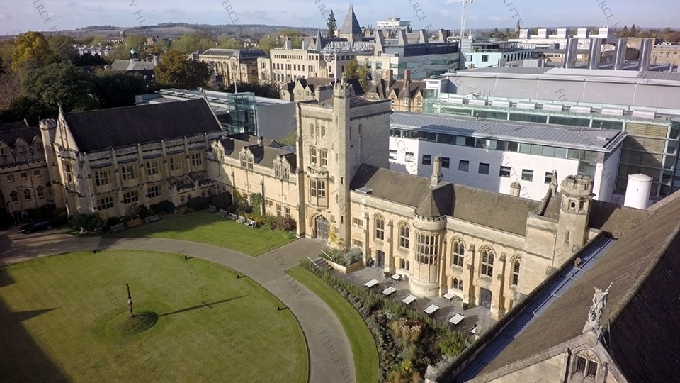 Mansfield College Oxford Aerial Drone