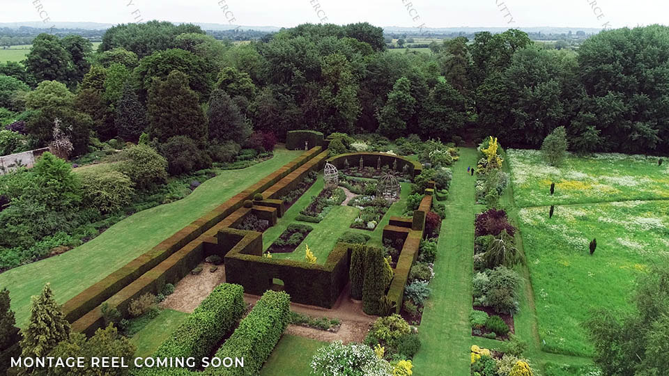 Waterperry Gardens Oxfordshire Aerial Drone