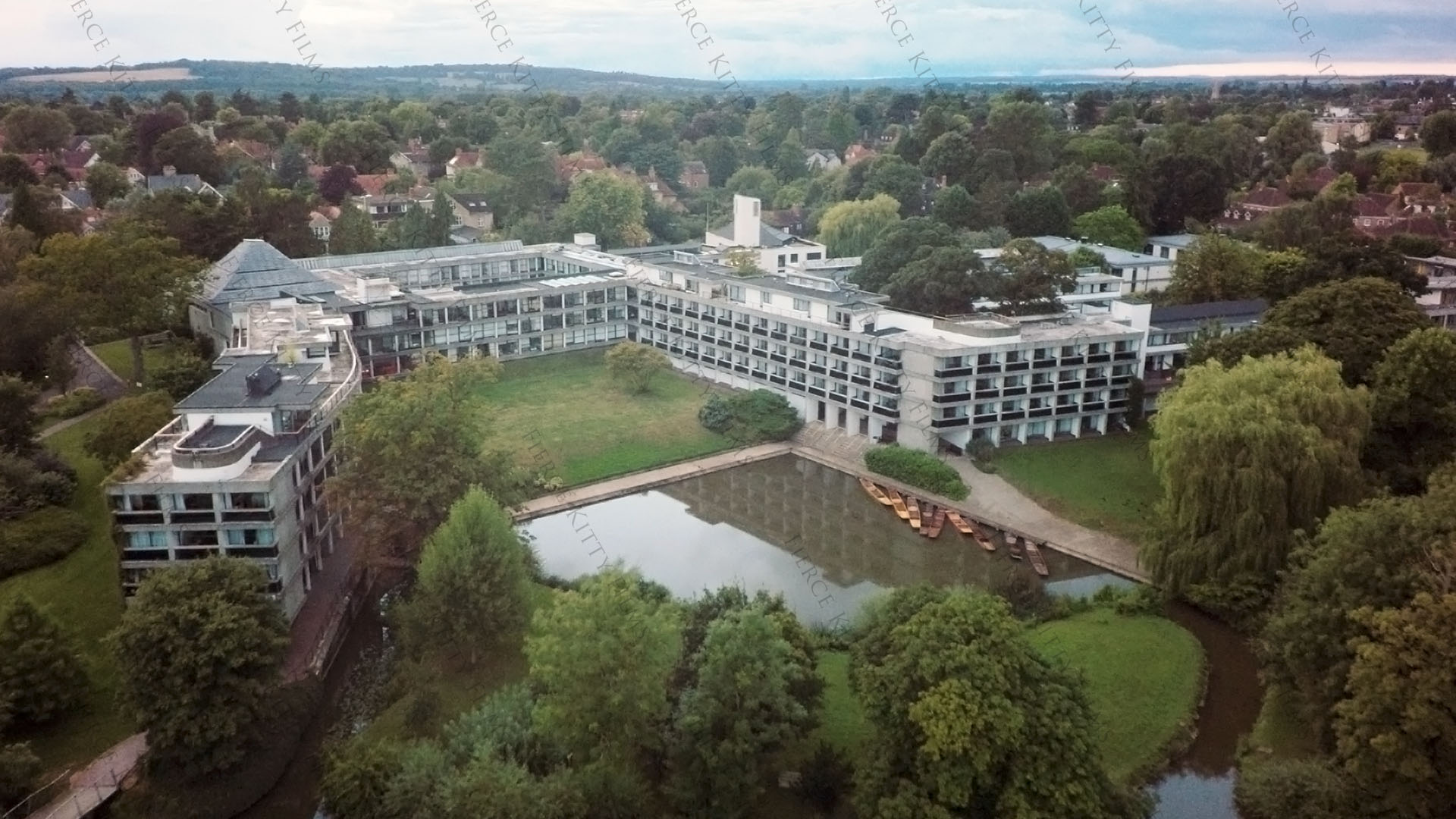 Wolfson College Oxford Aerial Drone