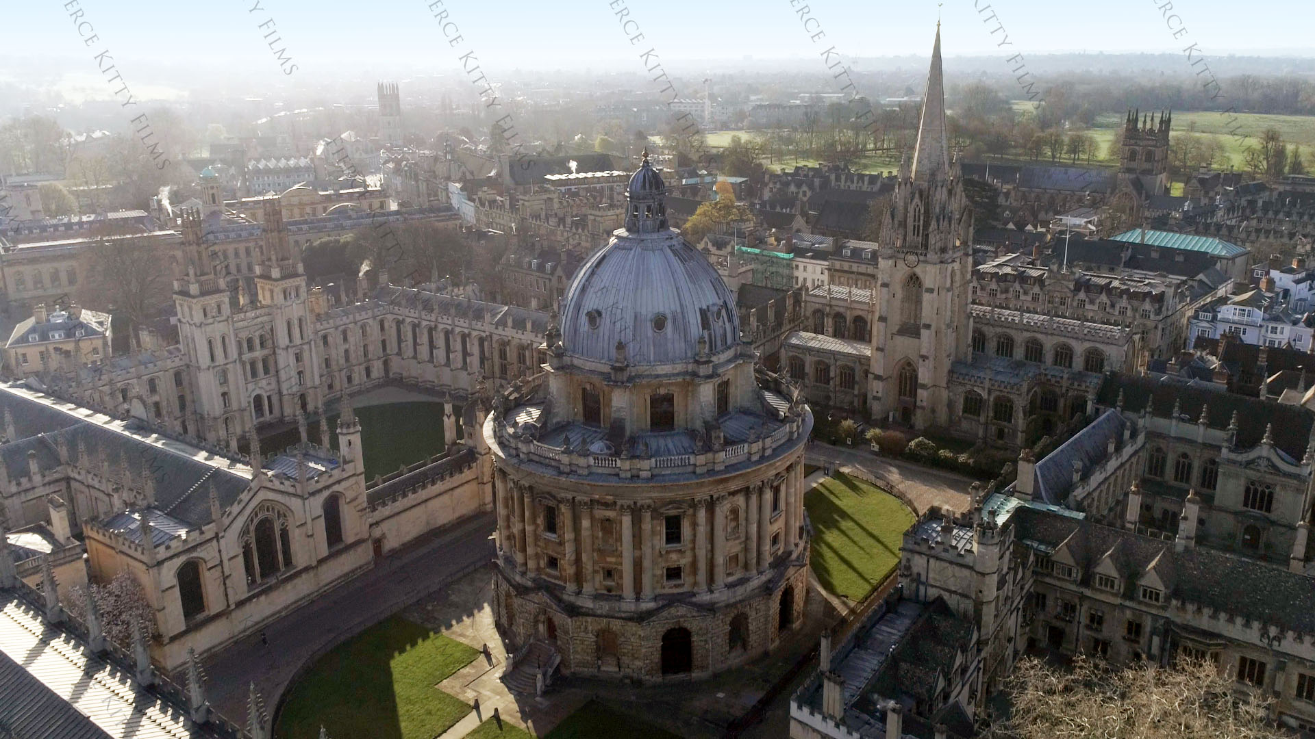 Bodleian Library Oxford Aerial Drone