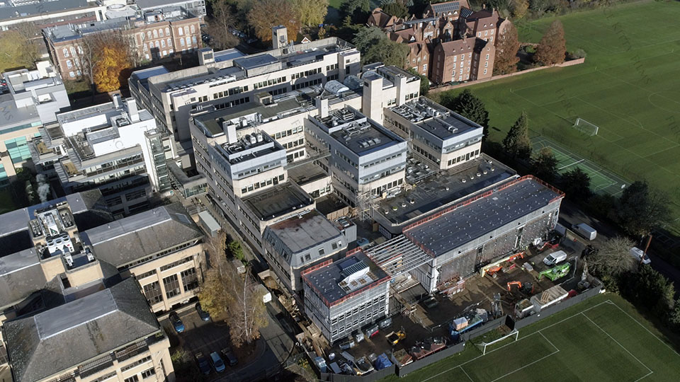 Tinbergen Building Oxford Aerial Drone